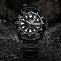 ราคา หรูหราในราคาเบาๆนาฬิกาข้อมือชาย กันน้ำ naviforce watch แท้ รุ่นNF9105-BBW สายแสตนเลส ของแท้100% (840514671)