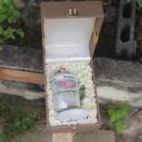 ราคา แก้วมัคเบญจรงค์พร้อมกล่องไหม ของขวัญรับไหว้ญาติผู้ใหญ่ (4576150376)