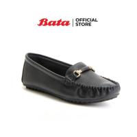ราคา Bata LADIES'CASUAL รองเท้าลำลองส้นแบนแฟชั่นหญิง MOCCASINE แบบสวม สีดำ รหัส 5516729 (5225797860)