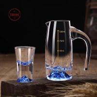 ราคา Sammi ชุดถ้วยสุราแก้วใส ถ้วยแก้วสุราจีนพร้อมเส้นสําเร็จการศึกษาถ้วยแก้ววิญญาณแก้วดื่ม TH (49051037585)