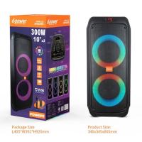 ราคา D-Power ลำโพง รุ่น Power1 ขนาด 300 วัตต์ เสียงดี มีไฟ LED พร้อมไมค์ลอย+รีโมท (26866607198)