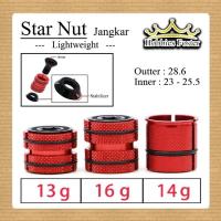 ราคา HBF Star Nut Anchor ชุดหูฟังส้อม - น้ําหนักเบาเป็นพิเศษ 10 กรัม / 28.6 มม. คาร์บอนและโลหะผสมที่เข้ากันได้ (44175018896)
