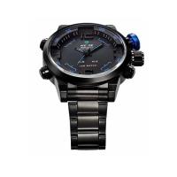 ราคา WEIDE นาฬิกาข้อมือผู้ชาย LED สายสเตนเลส รุ่น SPORT I - Black #43 (592312222)