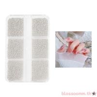 ราคา BLOSS 6 กริดเล็บ Tiny Steel Caviar Studs ลูกปัดเครื่องประดับตกแต่งเล็บ (40971571178)