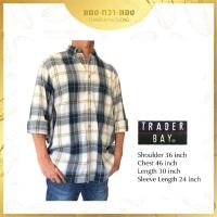 ราคา เสื้อเชิ้ต TRADER BAY แขนยาว ลายสก๊อต มือ 2 ของแท้ 100% #เสื้อผู้ชาย #มือสอง #shirt #เสื้อผ้ามือสอง (13508099754)