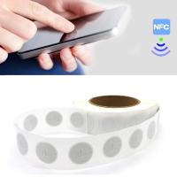 ราคา บัตร RFID NFC แบบ NTAG215 NFC 215 TAG High Performance Stickers Lables Compatible TagMo 25mm NFC Sticker (6343775409)