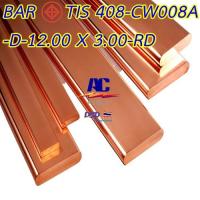 ราคา บัสบาร์ทองแดง 12.00 x 3.00 mm. ความยาว 100 cm X 2 เส้น. ทองแดงแท้ 99.95 % CU-OF Copper Busbar Oxigen Free มอก.408-2553 (18331052860)