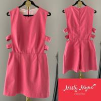 ราคา Sale!!เดรสสั้น สีชมพู ด้านข้างเป็นเข็มขัด MISTY MYNX SIZE S C11 (29353588067)