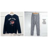 ราคา ชุดนอนเด็ก ZARA BOY สีกรมกางเกงเทาลายดาว ผ้านิ่มใส่สบาย ไซส์ 9/10Y 140cm (26501489345)