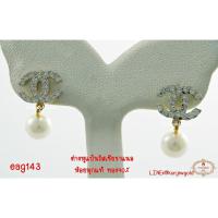 ราคา ต่างหูแป้นรัสเซียชาแนลห้อยมุกแท้ ทอง90% 2.84กรัม (44256087249)