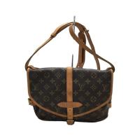 ราคา LOUIS VUITTON Shoulder Bag Mule Shoe Monogram Saumur 30 Brown PVC Direct from Japan Secondhand (27975727535)