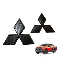 ราคา ส่งด่วน ครอบโลโก้มิตซูบิชิ หน้า หรือ หลังรถไทรทัน 2019-2022 ลายเคฟร่า ตราสัญลักษณ์มิตซูบิชิ ครอบโลโก้ (12399842822)