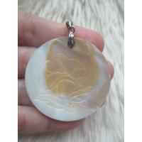 ราคา จี้เปลือกหอยมุก จี้เปลือกหอย แกะสลักรูปดอกไม้ (22310619646)