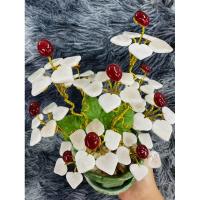 ราคา พร้อมส่งต้นหยก ทำจากหยกพม่าแท้‼️ ต้นหยกมงคล 10 ช่อ มีหยกทับทิมสีแดง 10 เม็ด หินหยกขาว 50 เม็ด ของขวัญ ของฝากปีใหม่ (29471763859)