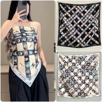 ราคา ผ้าพันคอไหมท่อกลมสไตล์ชาแนล สวมใส่ภายนอก พร้อมลายพิมพ์สวยสำหรับทุกกิจกรรมแฟชั่น (40126170314)