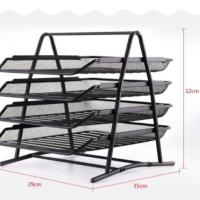 ราคา ชั้นวางเอกสาร ตะแกรงเหล็ก 4 ชั้น สีดำ *มีของพร้อมส่งจ้า* (6655425112)