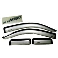 ราคา คิ้วกันสาดประตู TOYOTA VIGO (คู่หน้า+แคป) สีบรอนซ์ RICH 2 (2193667782)