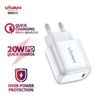 ราคา Vivan Power 20 Charger 20W 3A Fast Charging USB Type-C Power Delivery iPhone Android Adapter (44055813369)