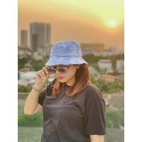 ราคา [พร้อมส่งที่] หมวกbucket สีฟ้า,สีดำ (8002282507)