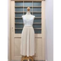 ราคา กระโปรงพลีท กลีบแน่น สีครีม (20420258288)