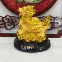 ราคา เต่าหัวมังกรบนกองสมบัติสีทองทราย เต่าหัวมังกร เต่า มังกร เรียกทรัพย์ เสริมโชคลาภ เงินทอง อายุยืน สูง9.5นิ้ว (22046313790)