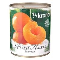ราคา Kronos Peach halves in light syrup ลูกพีชผ่าครึ่งในน้ำเชื่อม fl จาก กรีซ 820กรัม (24770711213)
