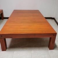 ราคา เตียงหัวโล้นไม้สักทองแท้100% สีสักทองเงา ❤️ (18241292457)