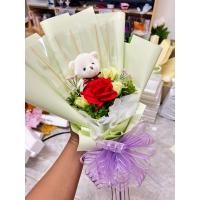 ราคา ช่อใส่ธนบัตร ช่อดอกไม้ ช่อดอกไม้ใส่ธนบัตร 5 ใบ (23830663941)