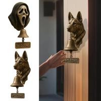 ราคา [FISI] กระดิ่งต้อนรับเยอรมันเชพเพิร์ดติดผนังกรีดร้องกระดิ่งประตูผีกระดิ่งประตูสุนัขย้อนยุคพร้อมป้ายต้อนรับสําหรับประตูสวนระเบียงหน้า (58050288704)