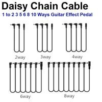 ราคา สายพ่วง สายแยก DC Daisy Chain Cable 1 to 2 3 5 6 8 10 Ways Guitar Effect Pedal Accessory 9V DC Adapter Plug Power Cord (27889121885)