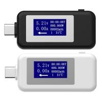 ราคา Type-C USB Tester Amperimetro โวลต์และแอมป์มิเตอร์เครื่องตรวจจับ Power Bank Charger Indicator DC Digital Voltmeter (29640229570)