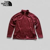 ราคา เสื้อแจ็คเก็ต fleece jacket สีแดงเข้มอมน้ำตาล The North Face (size L) อก42“ มือสองของแท้ สภาพใหม่ (28839605806)