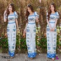 ราคา งานป้าย wila จั๊มสูทขายาว เจ้าหญิง (4627153455)