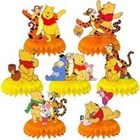 ราคา อุปกรณ์งานเลี้ยงวันเกิดวินนี่,7ชิ้นรังผึ้งกลางสําหรับตกแต่งงานปาร์ตี้วินนี่,ตกแต่งโต๊ะสองด้านชิ้นกลางพรรค (29143565346)