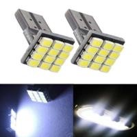 ราคา Alithai หลอดไฟLED T10 ไฟแผนที่ ไฟหรี่ 12SMD จำนวน1คู่ ไฟส่องป้ายสว่างมาก12v สีขาว สีน้ำเงิน น้ำเงินอ่อนไฟหรี่ 3020 1206 (26578430264)