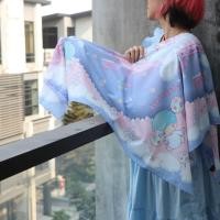 ราคา Kiss Me Doll - Sario ลาย Twin Star DayDreame (ทวินสตาร์) ขนาด 100x100 cm.ผ้าพันคอ/ผ้าคลุมไหล่ 2TRr (5992141444)