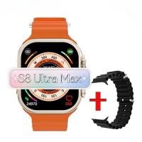 ราคา S8 Ultra Max Smartwatch Fitness NFC Original 1:1 Dual Series 8 BT Call Smartwatch (22672260385)