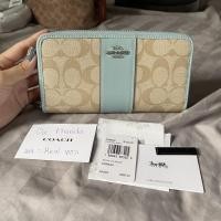 ราคา Coach กระเป๋าสตางค์ซิปรอบใบยาว มือ1 สีหายาก (15406366835)