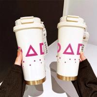 ราคา แก้วเกมปลาหมึก 500ml สแตนเลส 316 ขวดดื่มแบบพกพาเรียบง่ายมีสไตล์และสุนทรียศาสตร์พร้อมถ้วยฟางLXSP0304 (42319340966)