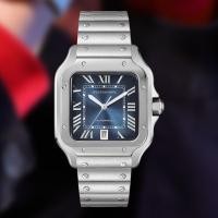 ราคา Santos Series นาฬิกากลไกอัตโนมัติสำหรับผู้ชายธุรกิจสุดหรูนาฬิกาสุภาพบุรุษทรงสี่เหลี่ยมนำเข้า (44201662068)