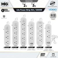 ราคา VEXXO รุ่น Lite รางปลั๊กไฟ กันไฟกระชาก 10A 2300W มีรุ่นสายชาร์จมือถือในตัวปลั๊ก สายยาว 3M. ประกัน 5Y (24543343101)