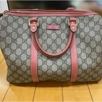 ราคา Gucci Joy GG Canvas Medium Boston tote แท้ กระเป๋า ถือ ผู้หญิง สีชมพู กุชชี่ (6231533289)