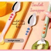 ราคา BABY MPASI SCRAPPER SPOON / BANANA SCRAPER SPOON / BABY SPOON (42955711376)