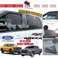 ราคา (A) Ford Ranger T6 T7 T8 T9 Raptor Ranger Wildtrack 2011 - 2023 รถแม่เหล็กบังแดดแม่เหล็กแม่เหล็ก Sun Shade Ranger T9 (4 ชิ้น) (18889103834)