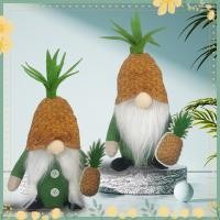 ราคา Ye-faceless ตุ๊กตาคู่ของเล่นตุ๊กตาสับปะรดเคราสีขาวรูปร่างฮาวายคู่ของเล่นตุ๊กตาโชคดี Charm Gnome ตุ๊กตา (29951925839)