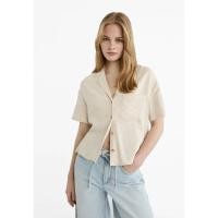 ราคา Stradivarius งานแท้ชนช็อป เสื้อเชิ๊ตแขนสั้น ผ้าลินิน (28263047092)