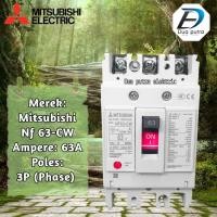 ราคา MITSUBISHI MCCB เบรกเกอร์ มิตซูบิชิ NF63-CW 3P 63a (43224936308)