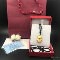 ราคา ปีหมู เฮเทียน หยกทองฝังหยกจี้ราศีหมูผู้ชายผู้หญิงทองขายตรงทองสิบสองจี้ เบนมิง ปีสองด้าน 9โอเค6 (56501491536)