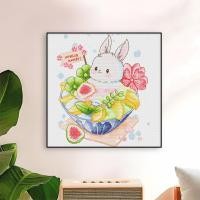 ราคา กระต่ายทรายน้ําแข็ง11กะรัตไม่มีเย็บปักถักร้อยเต็มรูปแบบที่เรียบง่ายทันสมัยปักครอสติงานศิลปะตกแต่งผนัง45x45เซนติเมตร (28525142132)