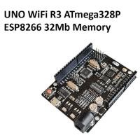 ราคา บอร์ดUNO R3 แบบมี WiFi ใช้ชิปATmega328P+ESP8266 USB-TTL CH340G (Arduino Compatible) UNO R3 WiFi (43954108352)